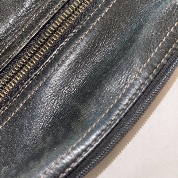 Fossil Brown Leather Small Adjustable Buckle Strap Purse Shoulder Bag‎ ID Holder - Picture 6 of 7